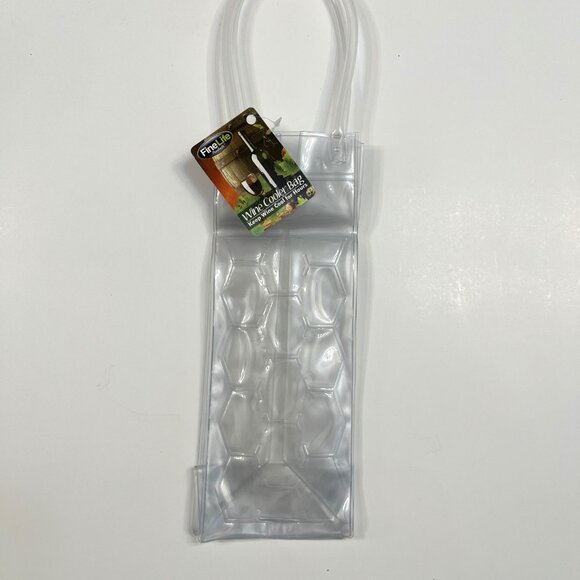 Freeze Beverage Tote / Ice Bucket To-Go / Wine Chill Bag / Clear - NWT - Picture 3 of 8
